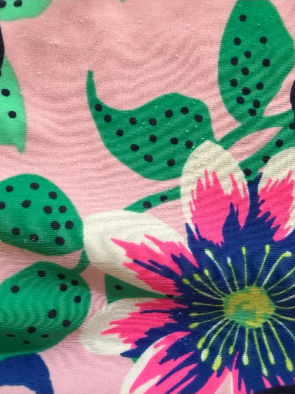 GAP Girls Pink One-Piece Cross-Back Swimsuit w/ Tropical Flowers, Size M 8-9